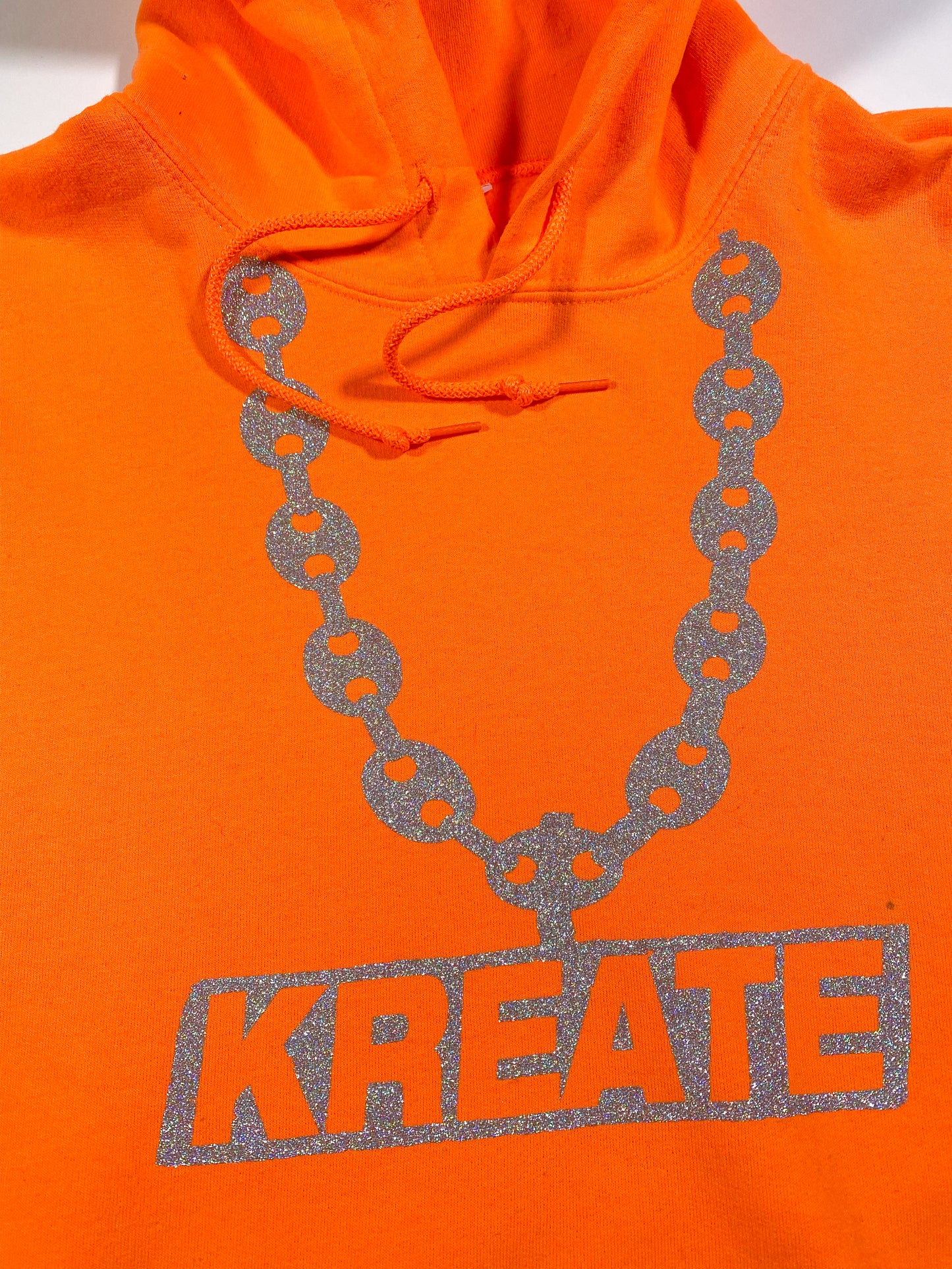 Orange Kreate Chain Hoodie